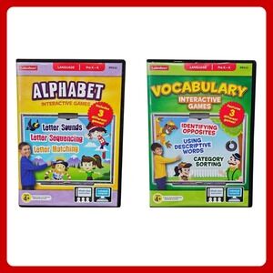 Lakeshore Learning CD-ROM Game‎ Bundle Alphabet & Vocabulary PreK-K Win/Mac